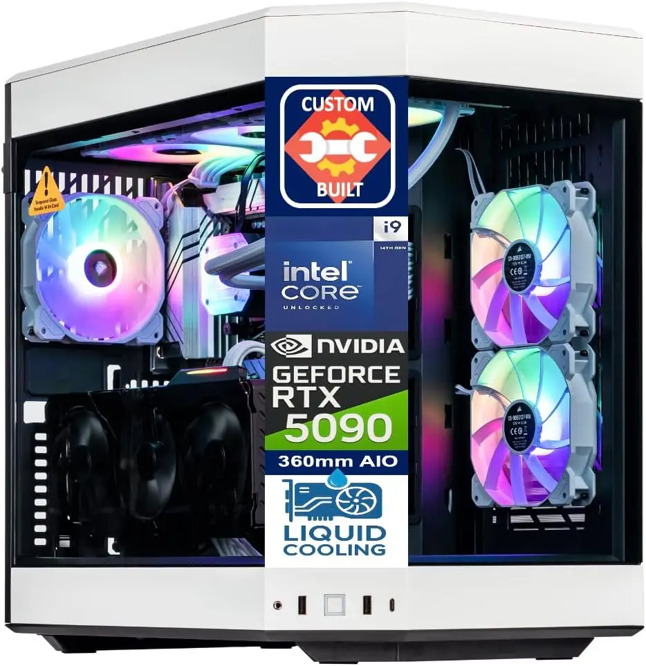 Rtx 5090 32Gb - Velztorm White Praetix, op maat gebouwde