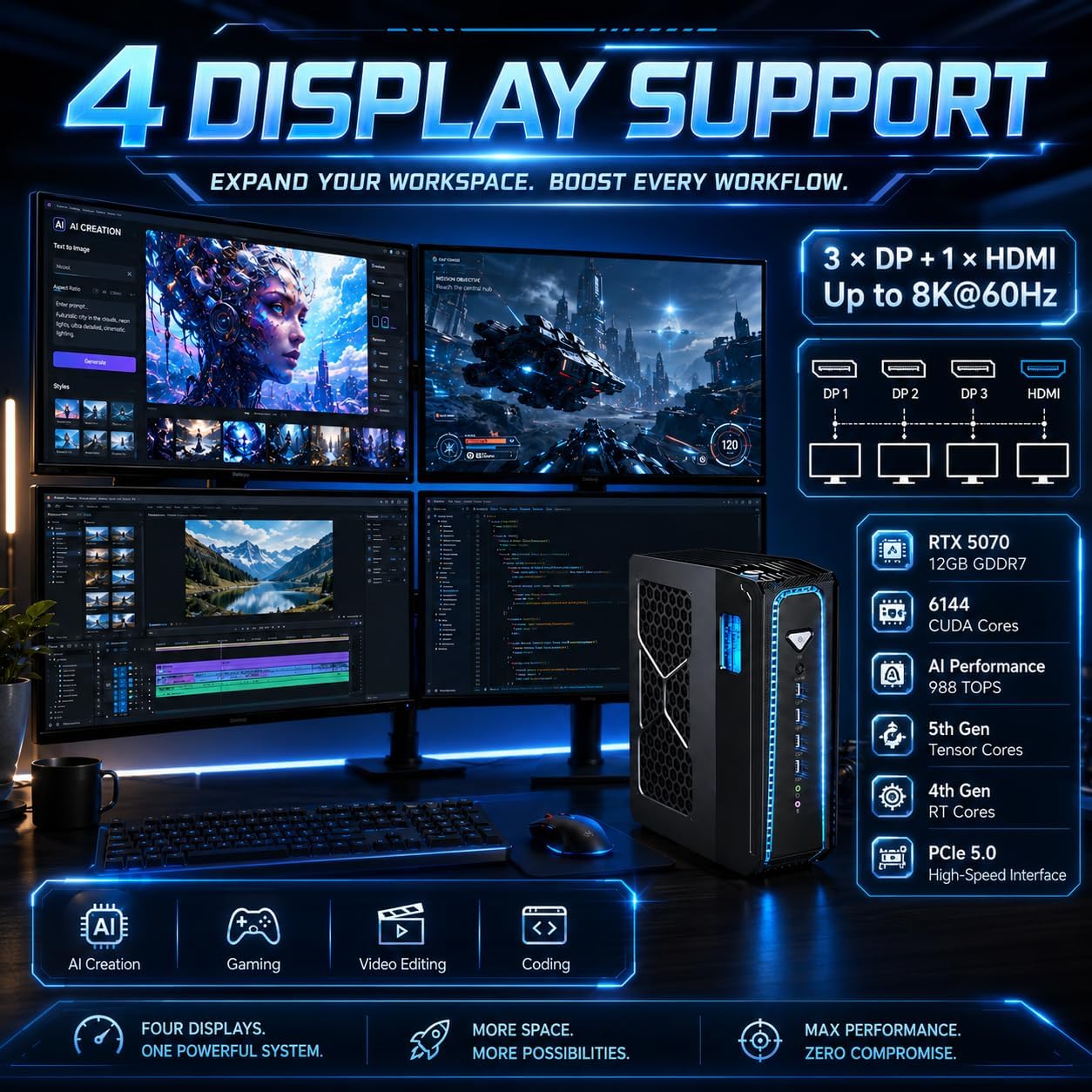 Msecore Vloeistofgekoelde Mini - Desktop Gaming Gpu 32Gb recensie en prijs