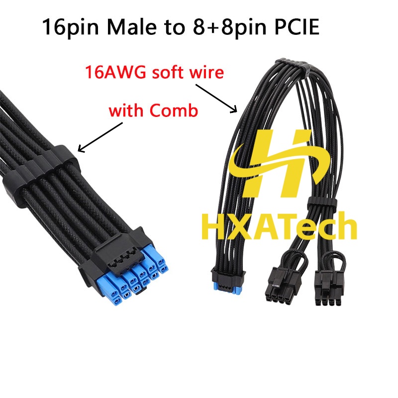 HXATech-Colorful 12VHPWR naar  - Dual 8Pin To 16Pin 12Vhpwr Cable recensie en prijs