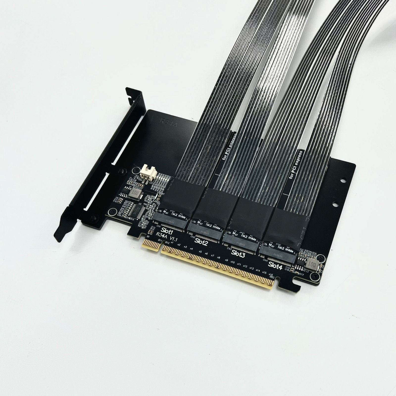 PCIe 5.0 X16 4*M.2 NVMe naar X - Pcie 5.0 Gpu Riser Cable recensie en prijs