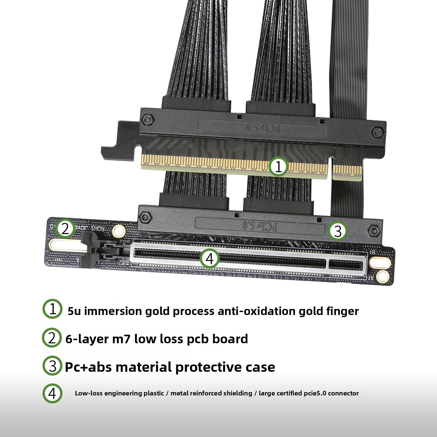GPU-server speciale PCIe 5.0 X - Pcie 5.0 Gpu Riser Cable recensie en prijs